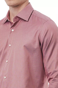 Thumbnail for Elegant Red Cotton Italian Collar Shirt