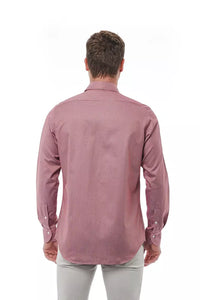 Thumbnail for Elegant Red Cotton Italian Collar Shirt