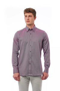 Thumbnail for Elegant Burgundy Button-Down Shirt