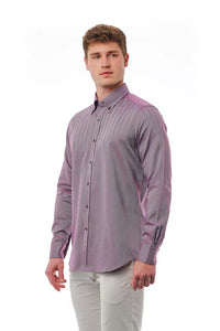 Thumbnail for Elegant Burgundy Button-Down Shirt