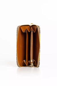 Thumbnail for Elegant Striped Leather Zip Wallet