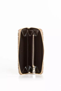 Thumbnail for Elegant Striped Zip Leather Wallet