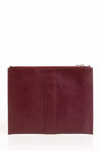 Thumbnail for Elegant Calfskin Clutch with Logo Detailing