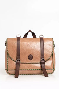 Thumbnail for Elegant Craquele-Effect Calfskin Briefcase