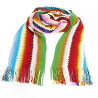 Thumbnail for Chic Geometric Patterned Scarf with Fringes