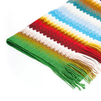 Thumbnail for Chic Geometric Patterned Scarf with Fringes