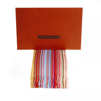 Thumbnail for Geometric Pattern Fringed Scarf in Bright Hues