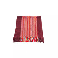 Thumbnail for Vibrant Geometric Patterned Scarf with Fringes