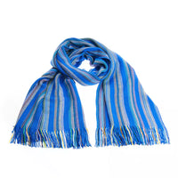 Thumbnail for Vibrant Geometric Pattern Fringed Scarf