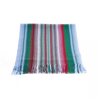 Thumbnail for Vibrant Geometric Patterned Fringe Scarf