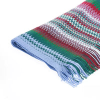 Thumbnail for Vibrant Geometric Patterned Fringe Scarf