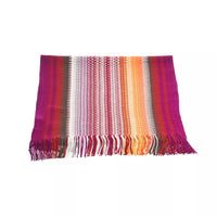 Thumbnail for Geometric Pattern Fringed Scarf in Vibrant Hues