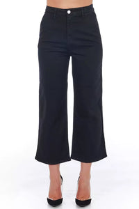 Thumbnail for Chic High-Waist Cropped Trousers