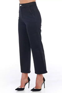 Thumbnail for Chic High-Waist Cropped Trousers