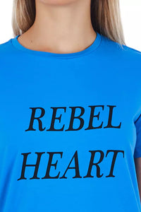 Thumbnail for Chic Light Blue Graphic Tee