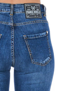 Thumbnail for Stylish Worn Wash Denim Jeans