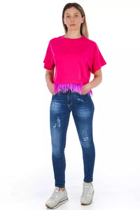 Thumbnail for Chic Worn Wash Denim Jeans for Sophisticated Style