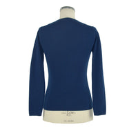 Thumbnail for Elegant V-Neck Cashmere Sweater in Blue