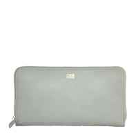 Thumbnail for Elegant Grey Calfskin Wallet for Her