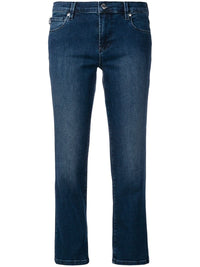 Thumbnail for Chic Embellished Bootcut Cropped Jeans