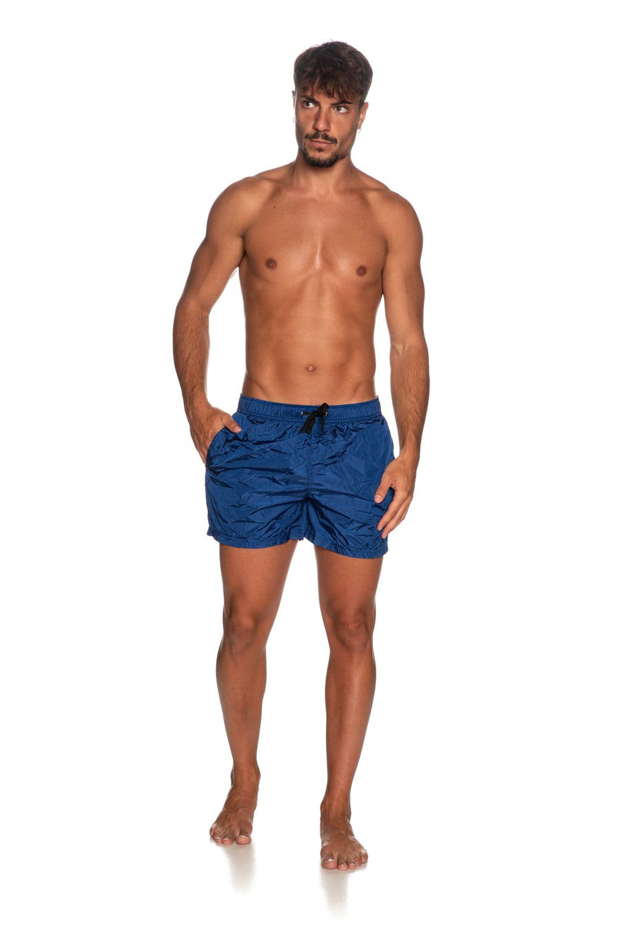 Blue Beach Escape Swim Shorts