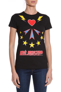 Thumbnail for Chic Love Moschino Printed Cotton Tee