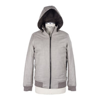 Thumbnail for Elegant Beige Padded Wool-Cashmere Jacket