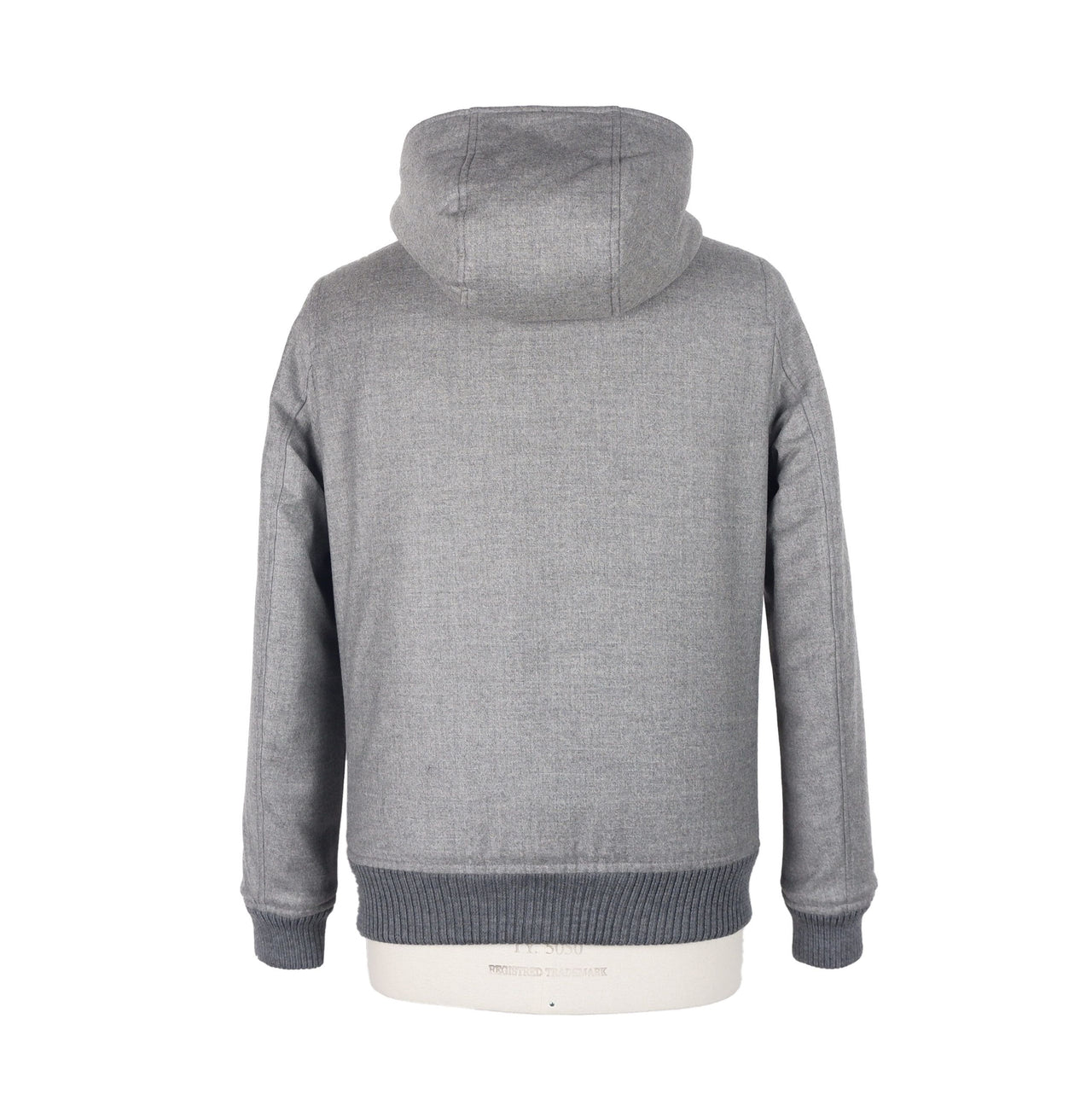 Elegant Wool-Cashmere Men's Jacket with Hood