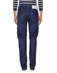 Thumbnail for Sleek Dark Blue Regular Fit Jeans