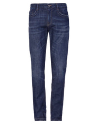Thumbnail for Sleek Dark Blue Regular Fit Jeans