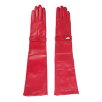 Thumbnail for Elegant Lambskin Leather Gloves in Pink