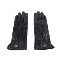 Thumbnail for Elegant Black Lambskin Leather Gloves