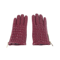 Thumbnail for Elegant Burgundy Lambskin Gloves