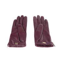 Thumbnail for Elegant Lambskin Leather Gloves in Pink