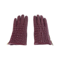 Thumbnail for Elegant Lambskin Leather Gloves in Pink
