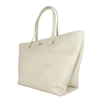 Thumbnail for Chic White Calfskin Leather Handbag