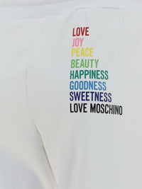Thumbnail for Chic White Cotton Pants with Rainbow Accents