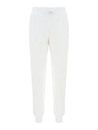 Thumbnail for Chic White Cotton Pants with Rainbow Accents