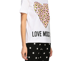Thumbnail for Chic Animalier Heart Print Cotton Tee