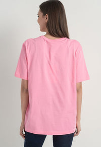 Thumbnail for Chic Logo Print Stretch Cotton Tee