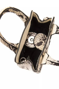 Thumbnail for Chic Gray Python Mini Tote With Adjustable Straps