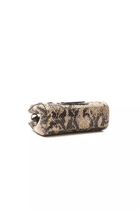 Thumbnail for Chic Python Print Leather Mini Tote