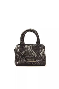 Thumbnail for Elegant Leather Mini Tote with Python Print