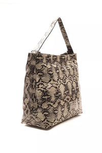 Thumbnail for Chic Python Print Leather Shoulder Bag