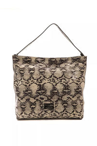 Thumbnail for Chic Python Print Leather Shoulder Bag