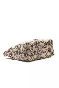 Thumbnail for Chic Python Print Leather Shoulder Bag