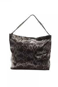 Thumbnail for Chic Python Print Leather Shoulder Bag