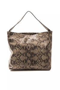 Thumbnail for Elegant Python Print Leather Shoulder Bag