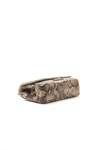 Thumbnail for Elegant Python Print Leather Crossbody Bag
