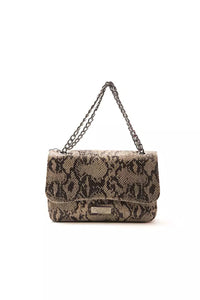 Thumbnail for Elegant Python Print Leather Crossbody Bag